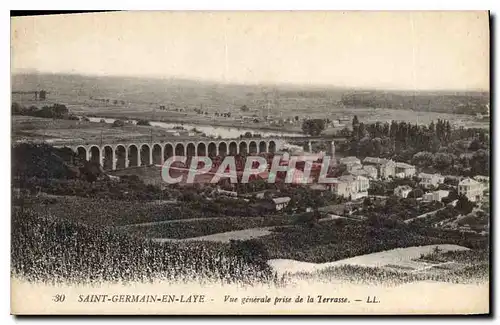 Cartes postales Saint Germain en Laye Vue generale prise de la Terrasse