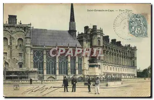 Cartes postales Saint Germain en Laye Place Thiers