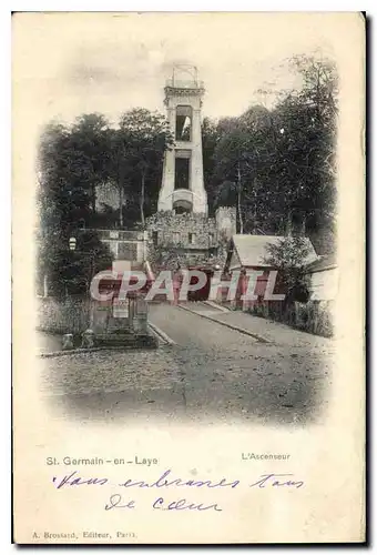 Cartes postales Saint Germain en Laye L'Ascenseur