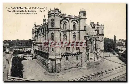 Cartes postales Saint Germain en Laye S et O Vue d'Ensemble du Chateau