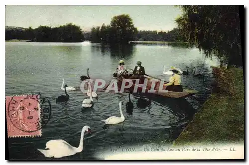 Ansichtskarte AK Lyon Un Coin du Lac au Parc de la Tete d'Or