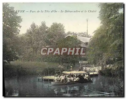 Ansichtskarte AK Lyon Parc de la Tete d'Or Le Debarcadere et le Chalet