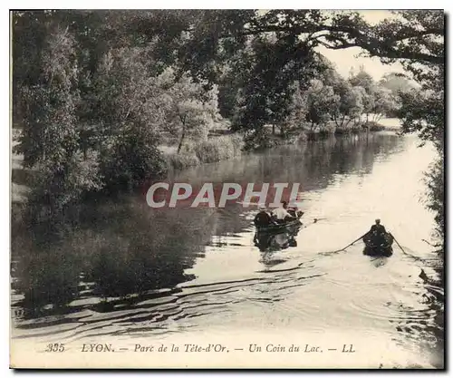 Cartes postales Lyon Parc de la Tete d'Or Un Coin du Lac