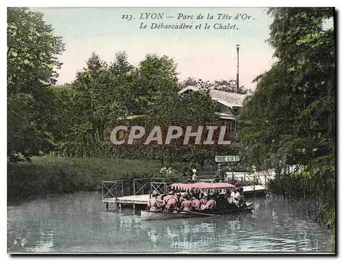 Cartes postales Lyon Parc de la Tete d'Or Le Debarcadere et le Chalet