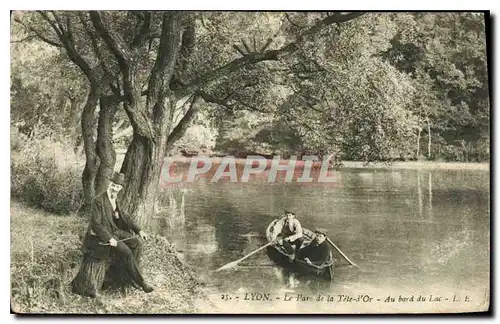 Cartes postales Lyon Le Parc de la Tete d'Or Au Bord du Lac