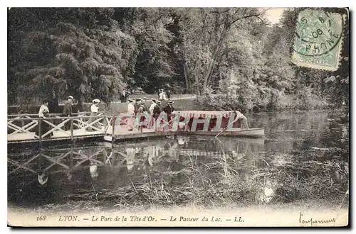 Ansichtskarte AK Lyon Le Parc de la Tete d'Or Le Passeur du Lac