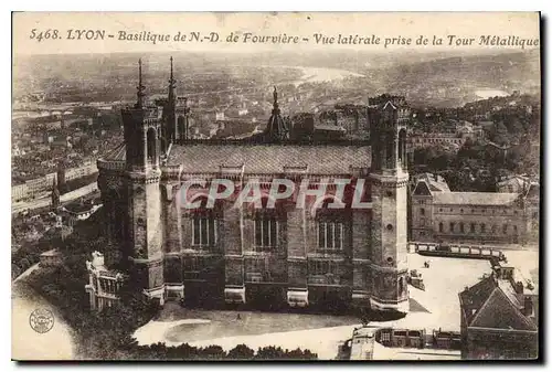 Ansichtskarte AK Lyon Basilique de Notre Dame de Fourviere Vue Laterale prise de la Tour Metallique