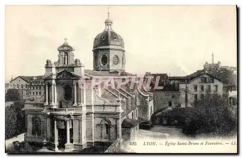 Cartes postales Lyon Eglise Saint Bruno et Fourviere