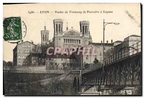 Cartes postales Lyon Viaduc de Tramway de Fourviere a Loyasse