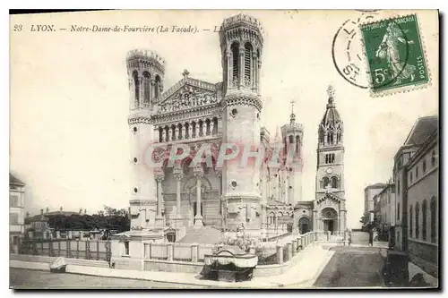 Ansichtskarte AK Lyon Notre Dame de Fourviere La Facade