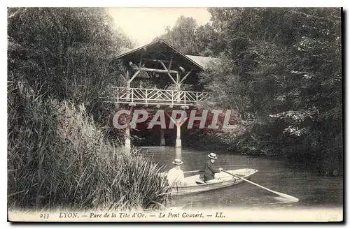 Cartes postales Lyon Parc de la Tete d'Or Le Pont Couvert