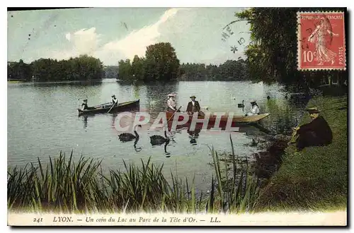 Ansichtskarte AK Lyon Un Coin du Lac au Parc de la Tete d'Or