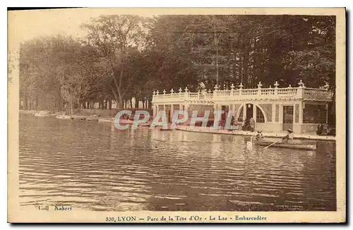 Ansichtskarte AK Lyon Parc de la Tete d'Or Le Lac Embarcadere