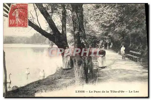 Ansichtskarte AK Lyon Le Parc de la Tete d'Or Le Lac