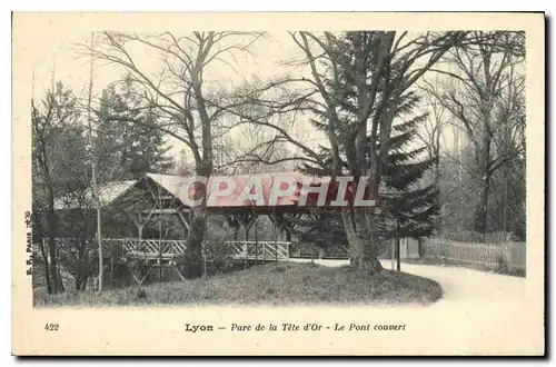 Cartes postales Lyon Parc de la Tete d'Or Le Pont Couvert