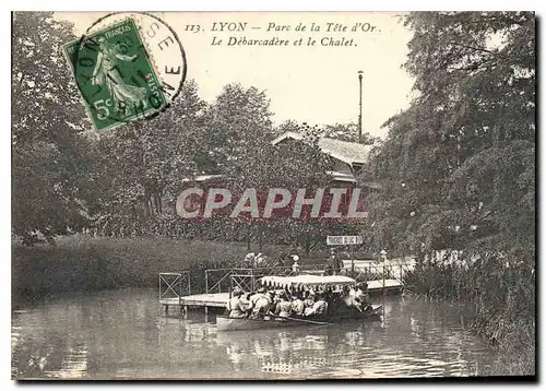 Cartes postales Lyon Parc de la Tete d'Or Le Debarcadere et le Chalet