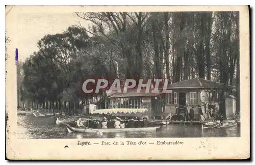 Cartes postales Lyon Parc de la Tete d'Or Embarcadere