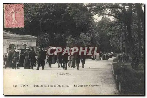 Cartes postales Lyon Parc de la Tete d'Or Allee La Cage aux Crocodiles