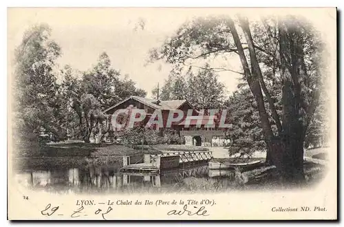 Ansichtskarte AK Lyon Le Chalet des Iles Parc de la Tete d'Or