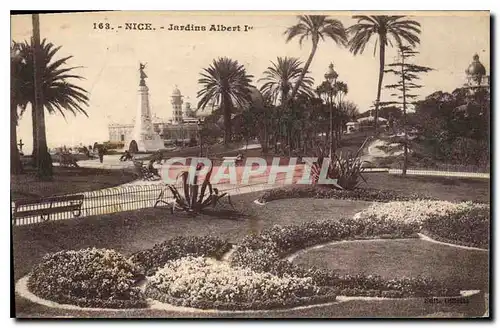 Cartes postales Nice Jardins Albert