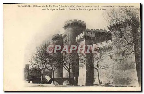 Cartes postales Tarascon Chateau dit Roi Rene Cote de la Ville