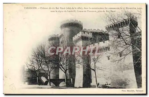 Cartes postales Tarascon Chateau dit du Roi Rene Cote de la Ville