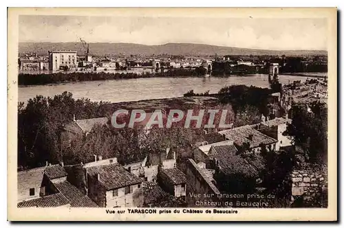 Ansichtskarte AK Vue sur Tarascon prise du Chateau de Beaucaire