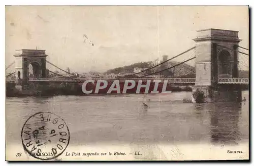 Cartes postales Tarascon Le Pont suspendu sur le Rhone