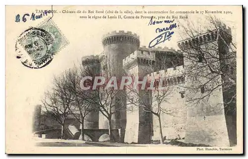 Cartes postales Tarascon Chateau dit du Roi Rene Cote de la Ville