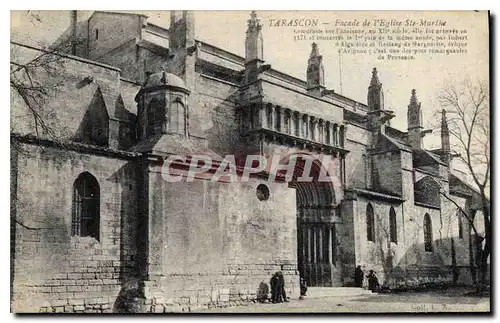 Cartes postales Tarascon Facade de l'Eglise Ste Marthe