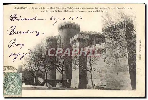 Cartes postales Tarascon Chateau dit du Roi Rene Cote de la Ville