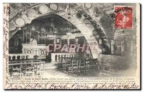 Cartes postales Tarascon Crypte de Sainte Marthe