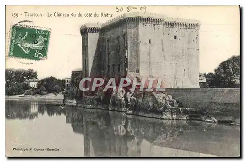 Ansichtskarte AK Tarascon Le Chateau vu du Cote du Rhone