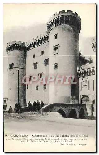 Cartes postales Tarascon Chateau dit du Roi Rene Cote de la Ville