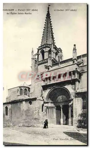 Ansichtskarte AK Tarascon Portail XII siecle de l'Eglise Sainte Marthe