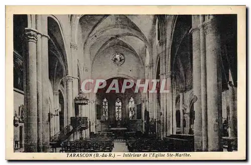 Cartes postales Tarascon B du R Interieur de l'Eglise Ste Marthe