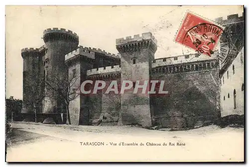 Cartes postales Tarascon Vue d'ensemble du Chateau du Roi Rene