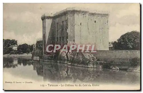 Ansichtskarte AK Tarascon Le Chateau vu du Cote du Rhone