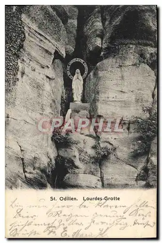 Ansichtskarte AK St Odilien Lourdes Grotte