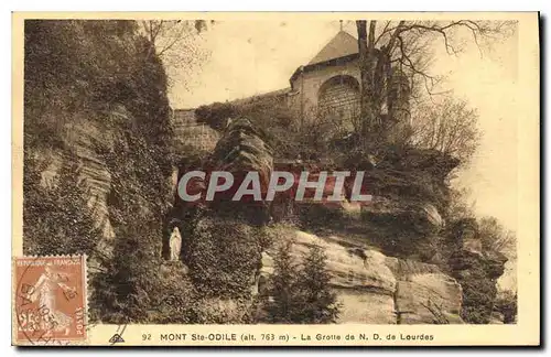 Cartes postales Mont Ste Odile La Grotte de ND de Lourdes