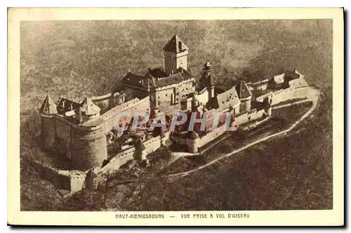 Cartes postales Haut Koenigsbourg Vue prise a vol d'oiseau