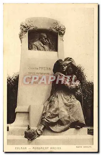 Ansichtskarte AK Colmar Monument preiss