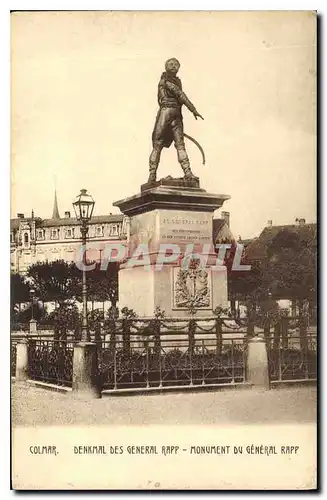 Cartes postales Colmar Denkmal des General Rapp Monument du General Rapp