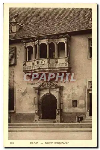 Cartes postales Colmar Balcon Renaissance