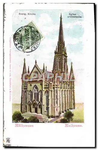 Cartes postales Mulhouse Eglise Protestante