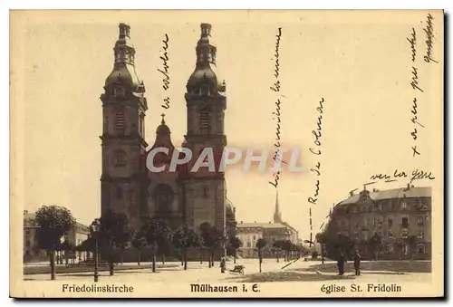 Cartes postales Mulhausen Eglise St Fridolin