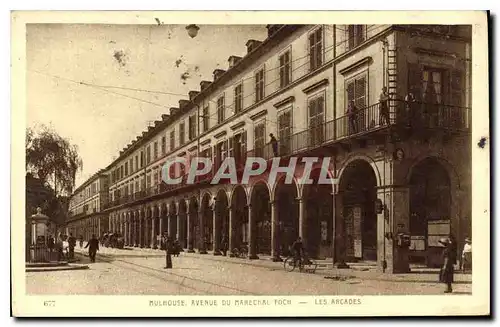 Ansichtskarte AK Mulhouse Avenue du Marechal Foch Les Arcades