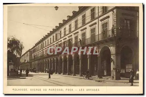 Ansichtskarte AK Mulhouse Avenue du Marechal Foch Les Arcades