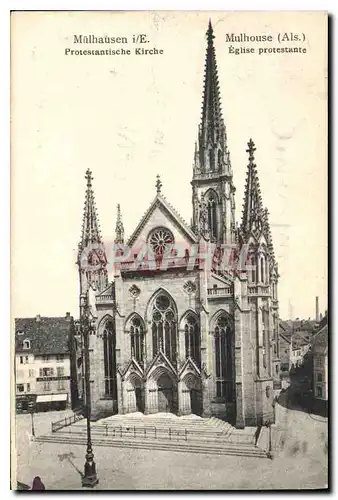 Cartes postales Mulhouse Als Eglise protestante