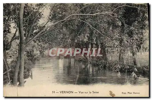 Ansichtskarte AK Vernon Vue sur la Seine